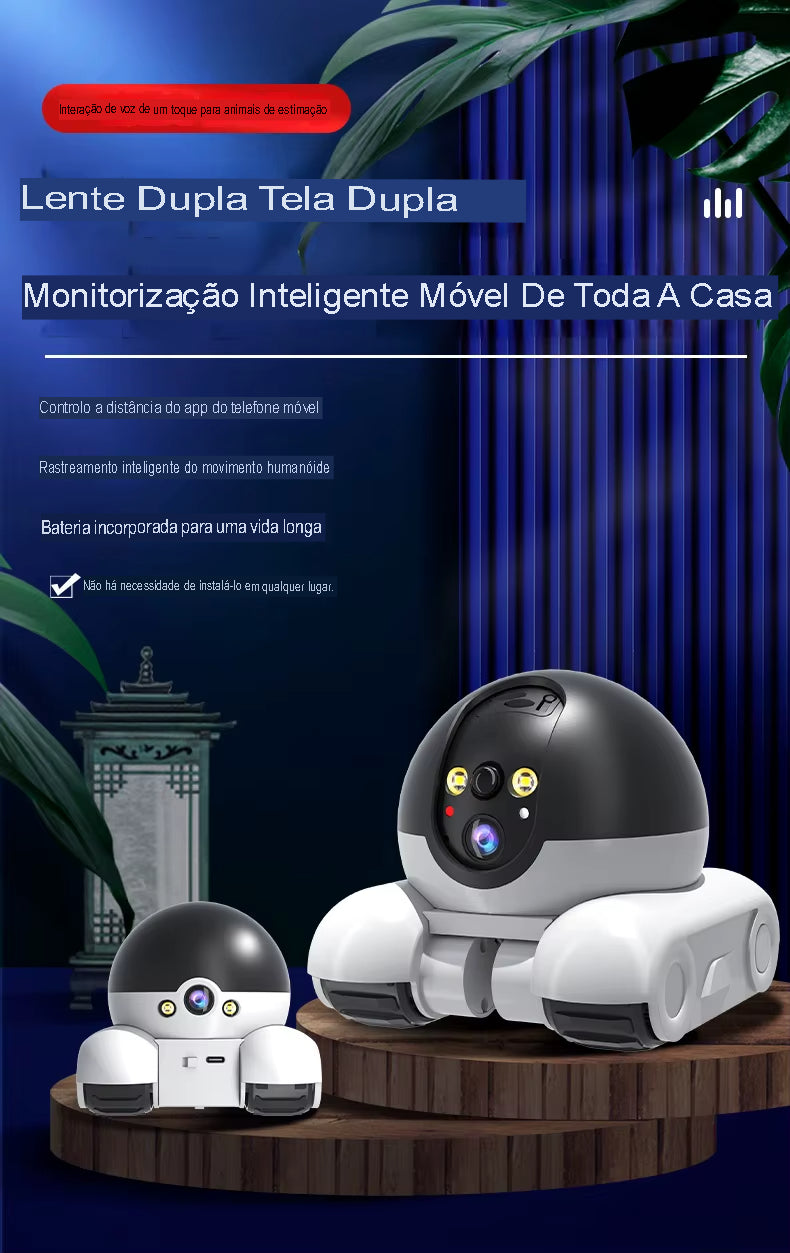 MiloPet – Robô Inteligente Companheiro 4G com Câmera e Monitoramento de Segurança para Cães