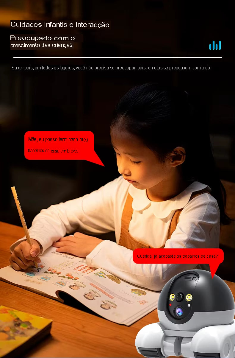 MiloPet – Robô Inteligente Companheiro 4G com Câmera e Monitoramento de Segurança para Cães