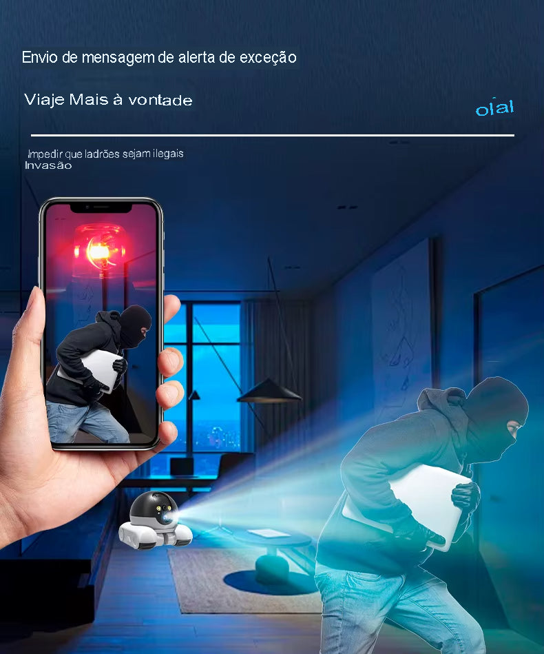 MiloPet – Robô Inteligente Companheiro 4G com Câmera e Monitoramento de Segurança para Cães