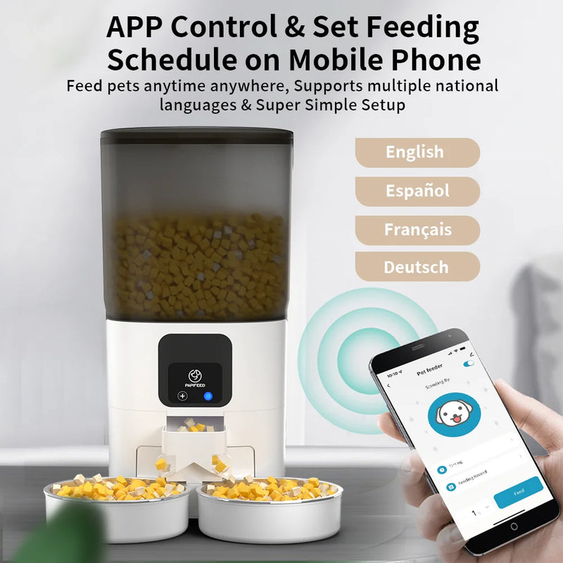 Comedouro Inteligente WiFi 7L com Câmera – SmartFeeder Pet